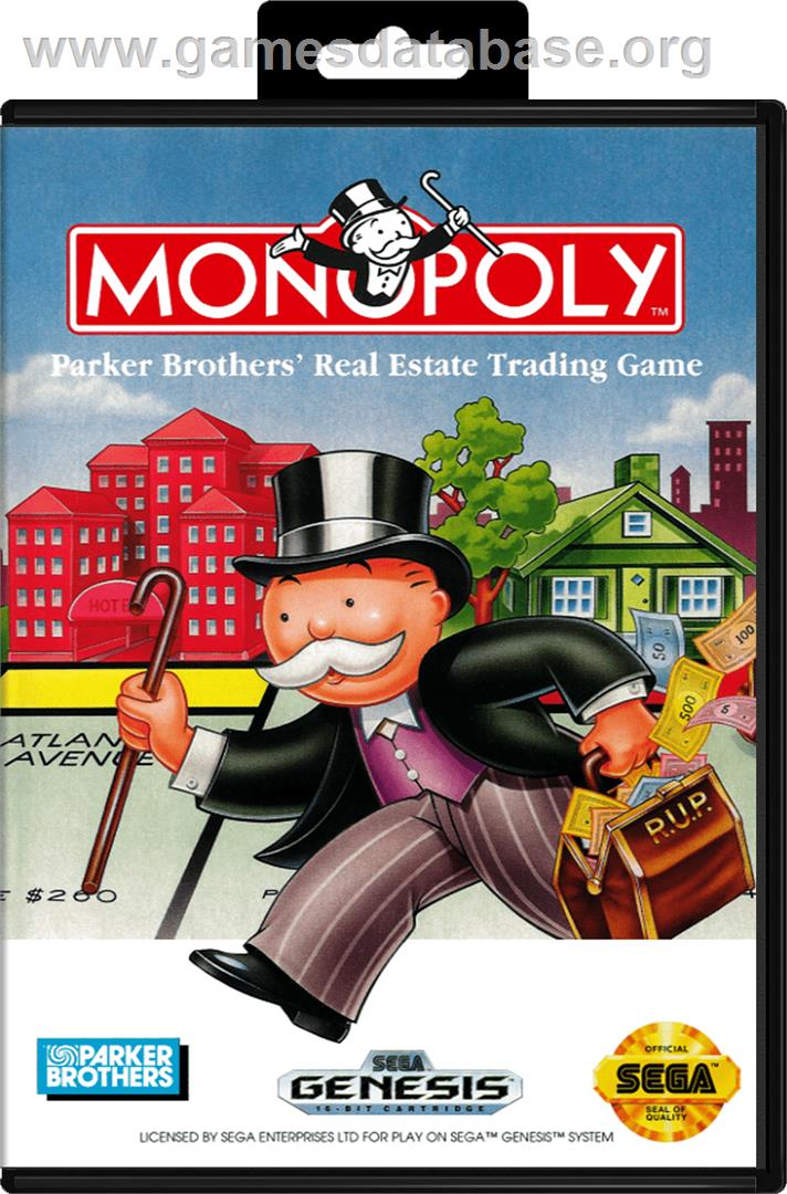 Monopoly - Sega Genesis - Artwork - Box