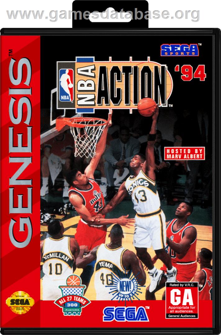 NBA Action '94 - Sega Genesis - Artwork - Box