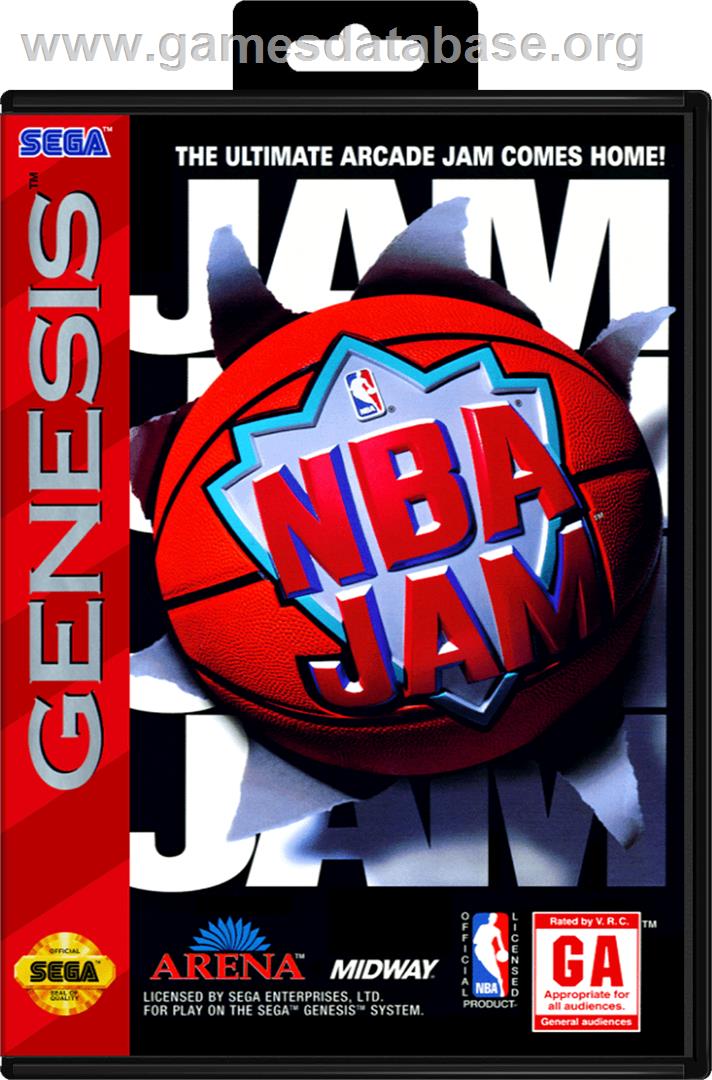 NBA Jam - Sega Genesis - Artwork - Box