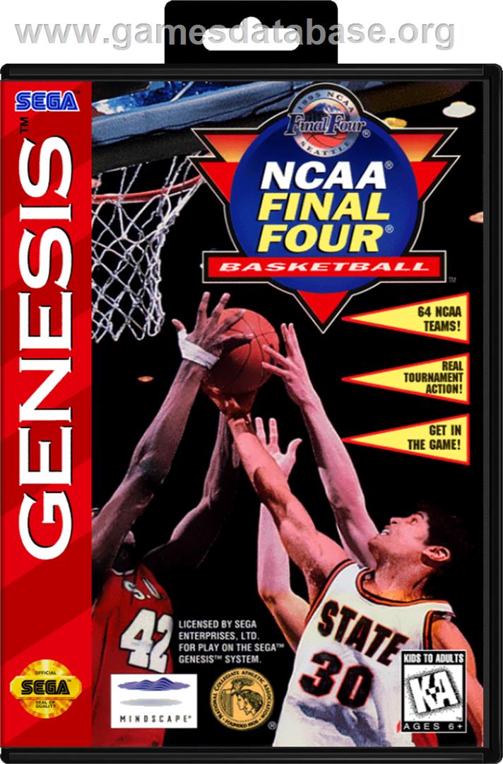 NCAA Final Four Basketball - Sega Genesis - Artwork - Box