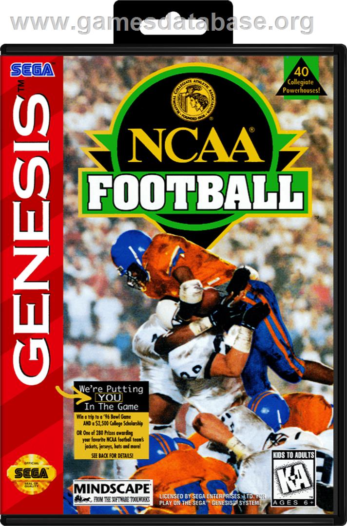 NCAA Football - Sega Genesis - Artwork - Box