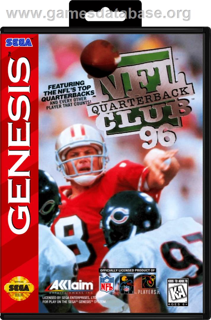 NFL Quarterback Club '96 - Sega Genesis - Artwork - Box