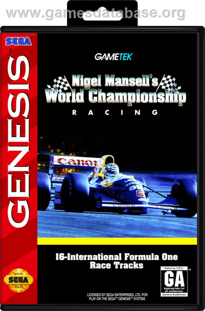 Nigel Mansell's World Championship - Sega Genesis - Artwork - Box