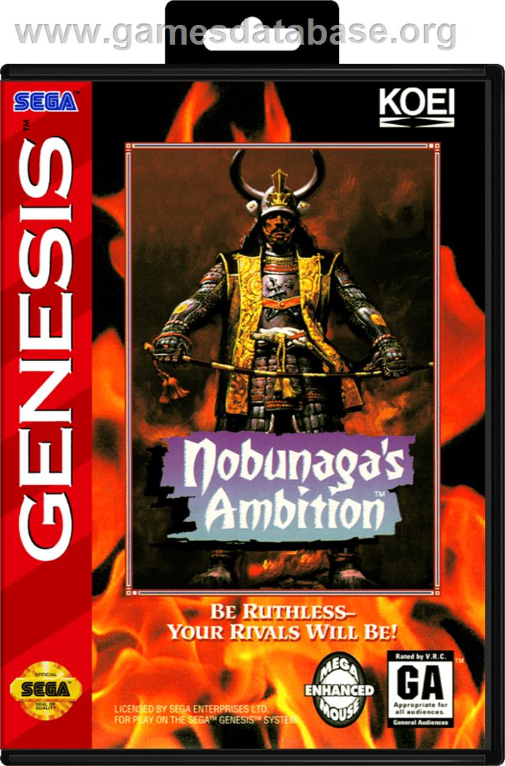 Nobunaga's Ambition - Sega Genesis - Artwork - Box