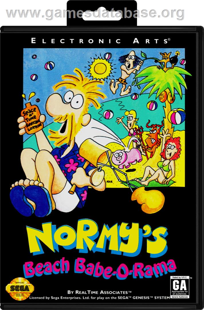 Normy's Beach Babe-O-Rama - Sega Genesis - Artwork - Box