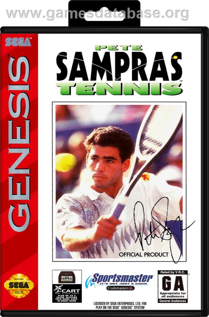 Pete Sampras Tennis - Sega Genesis - Artwork - Box