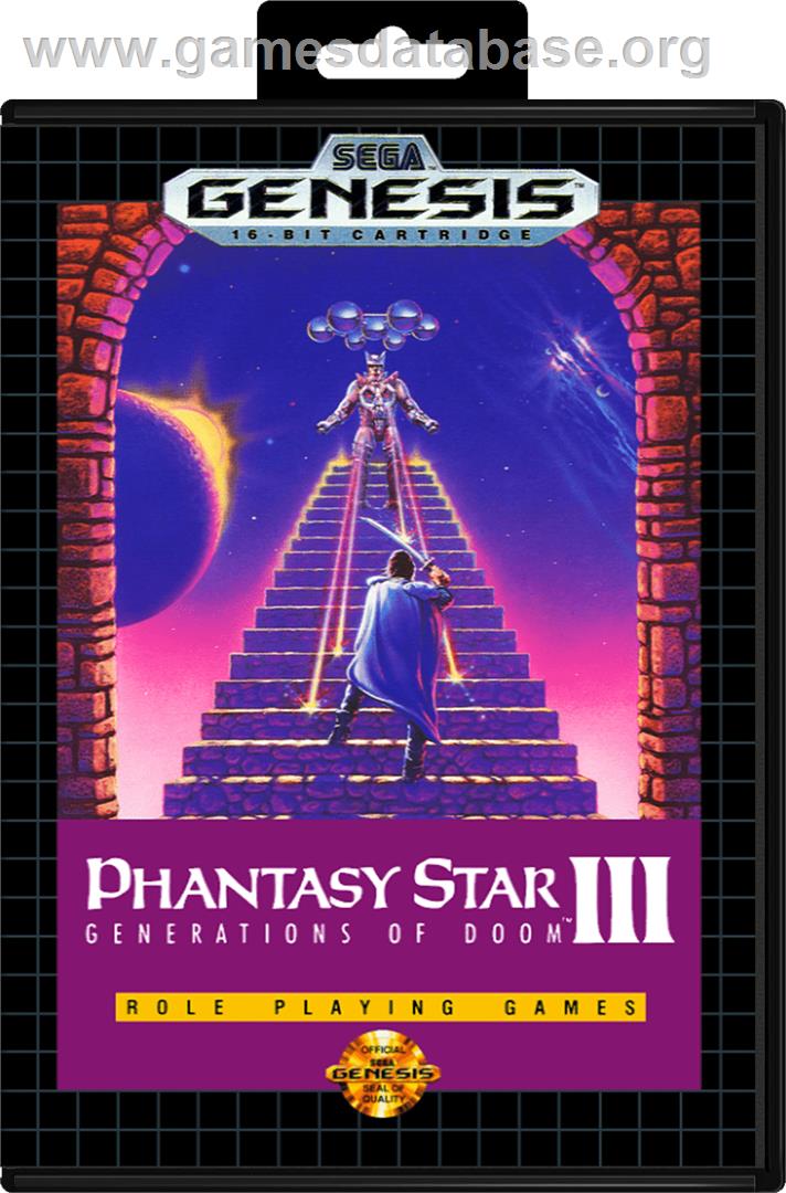 Phantasy Star 3: Generations of Doom - Sega Genesis - Artwork - Box