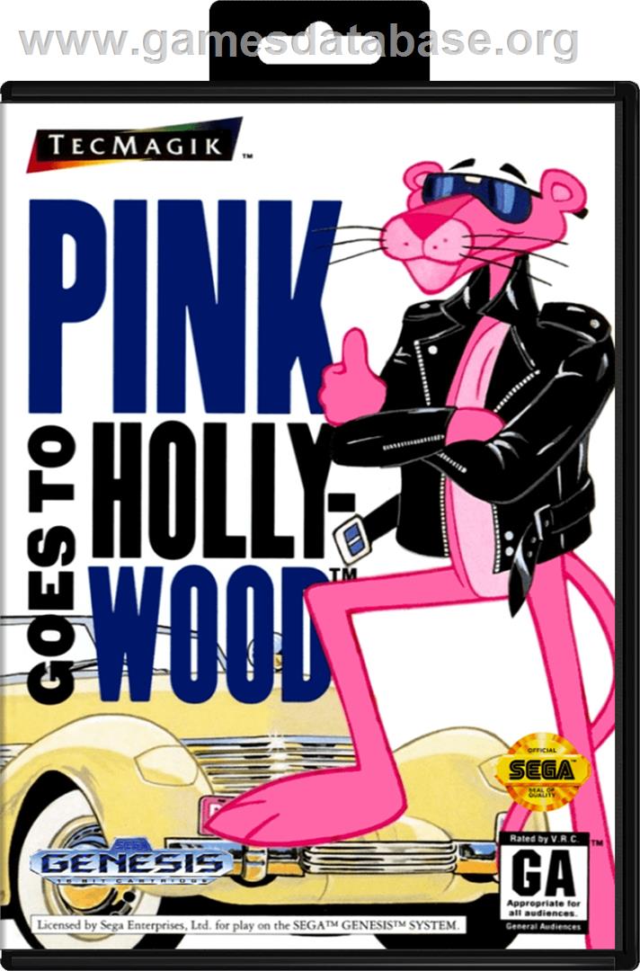 Pink Goes to Hollywood - Sega Genesis - Artwork - Box
