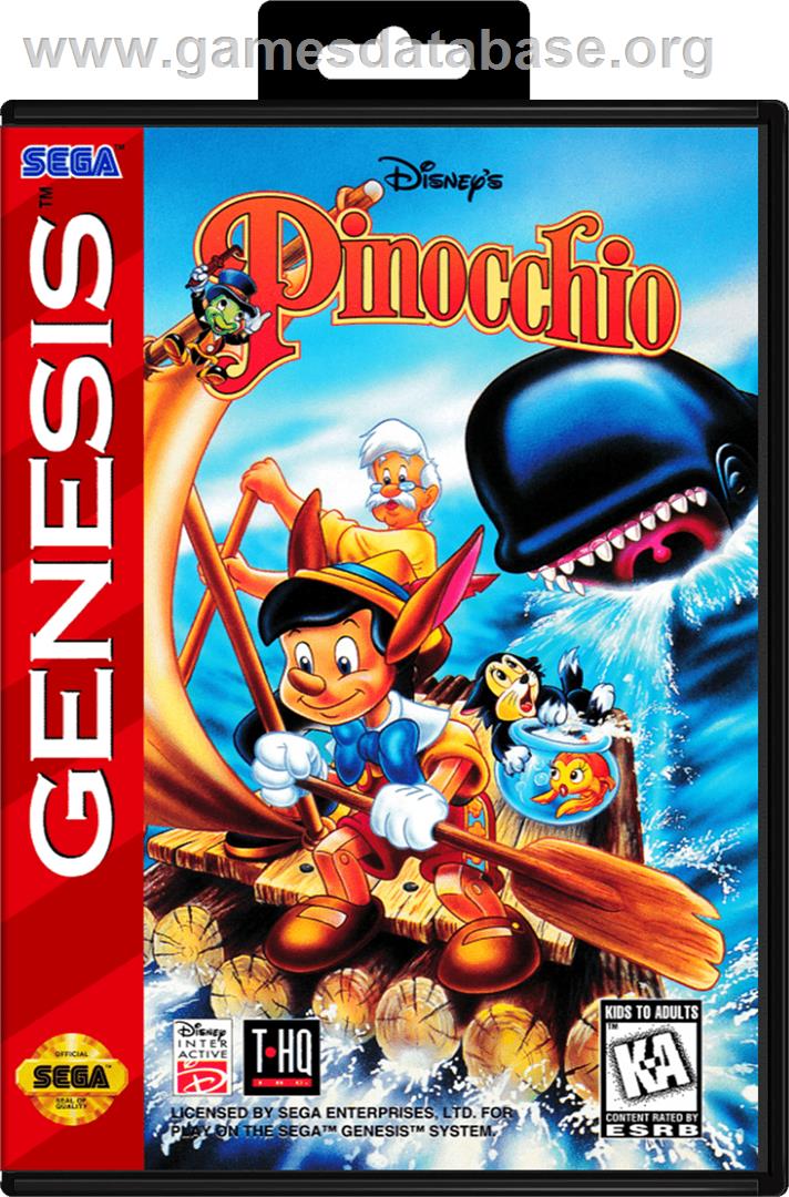 Pinocchio - Sega Genesis - Artwork - Box