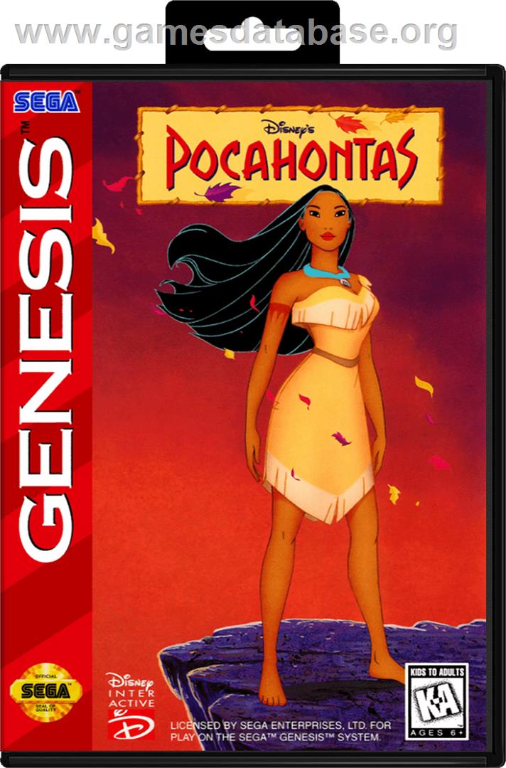 Pocahontas - Sega Genesis - Artwork - Box