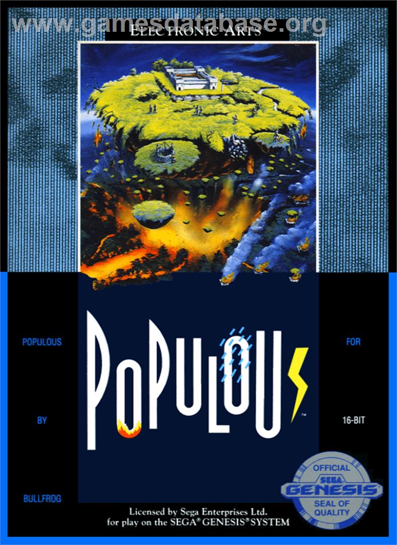 Populous - Sega Genesis - Artwork - Box