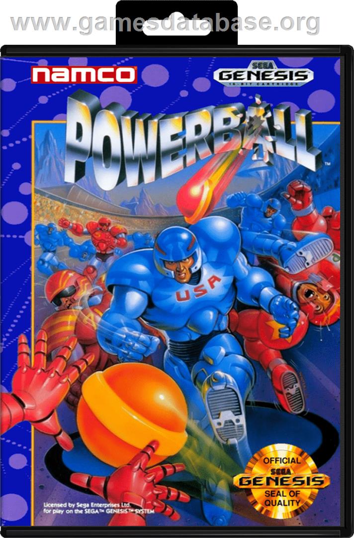Power Ball - Sega Genesis - Artwork - Box