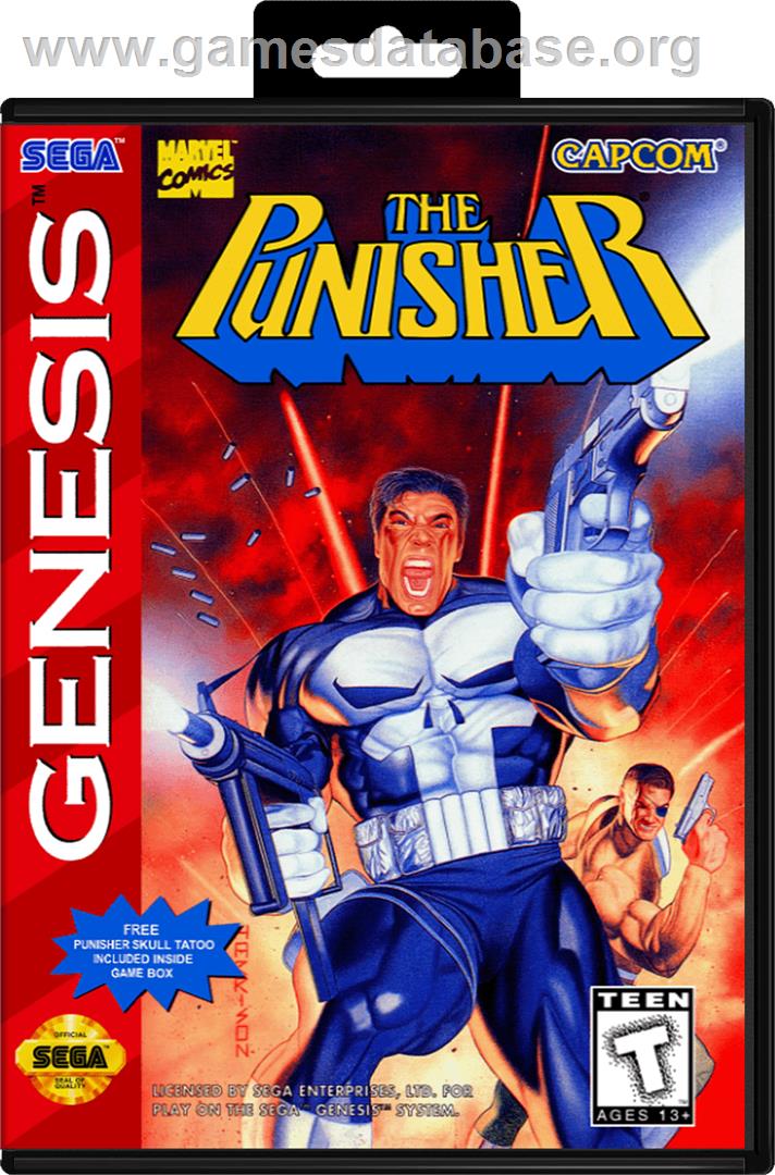 Punisher, The - Sega Genesis - Artwork - Box