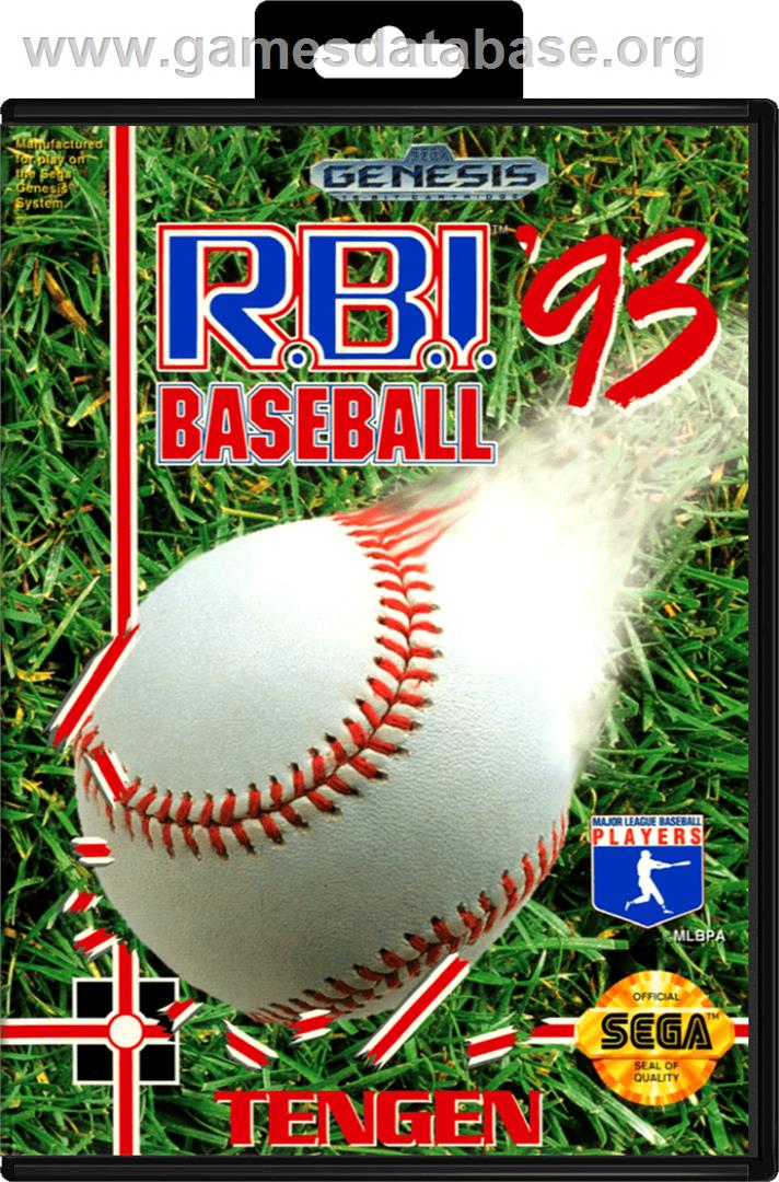 R.B.I. Baseball '93 - Sega Genesis - Artwork - Box