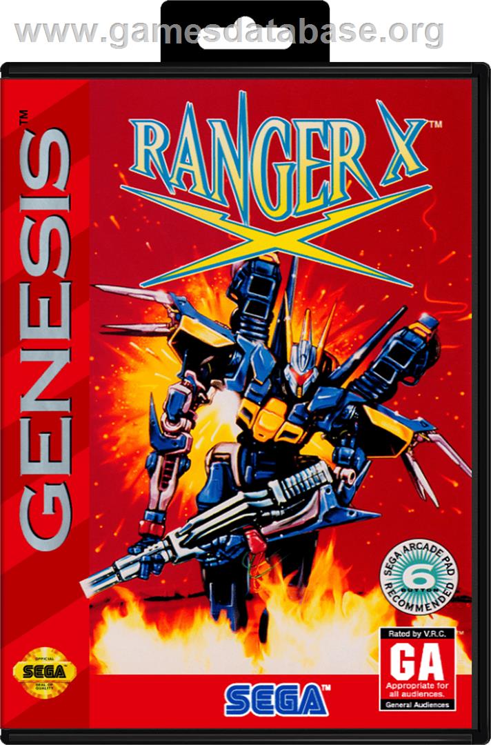Ranger X - Sega Genesis - Artwork - Box