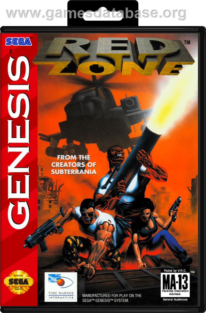 Red Zone - Sega Genesis - Artwork - Box