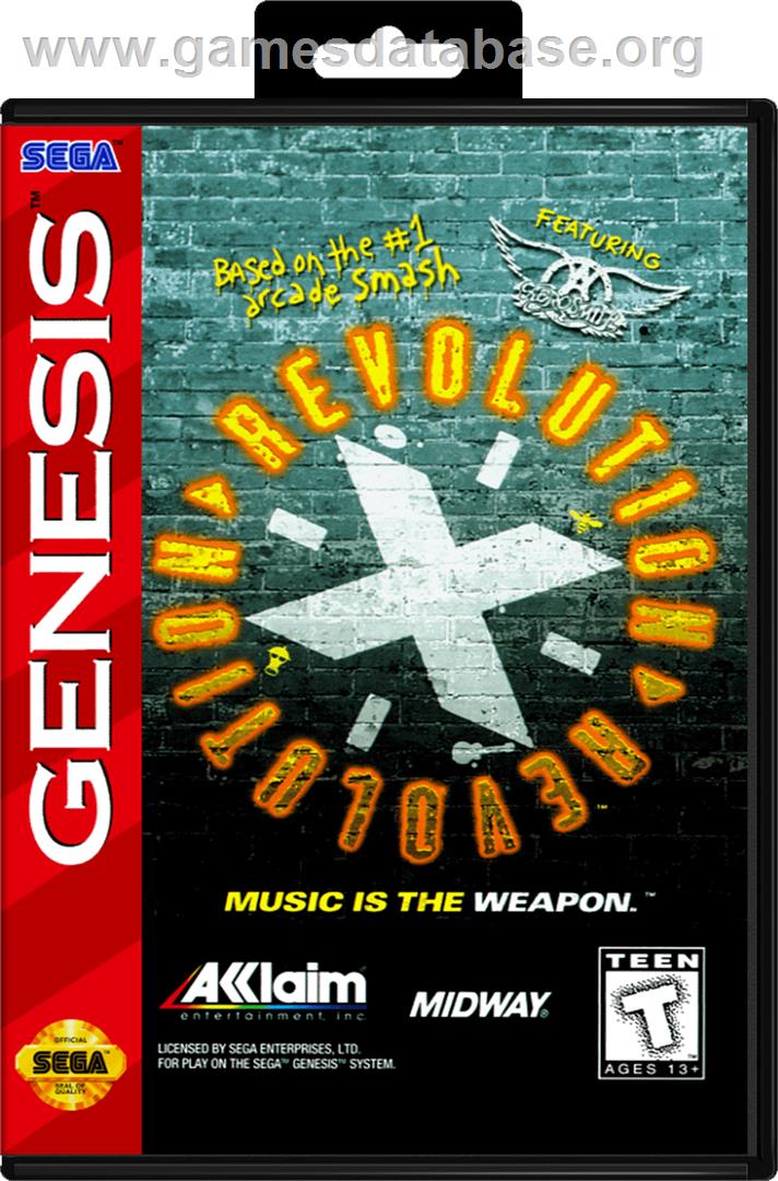 Revolution X - Sega Genesis - Artwork - Box