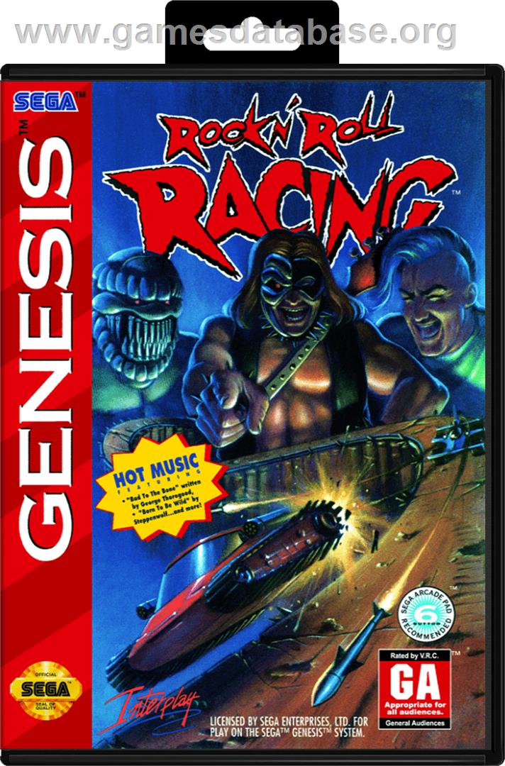 Rock 'n Roll Racing - Sega Genesis - Artwork - Box