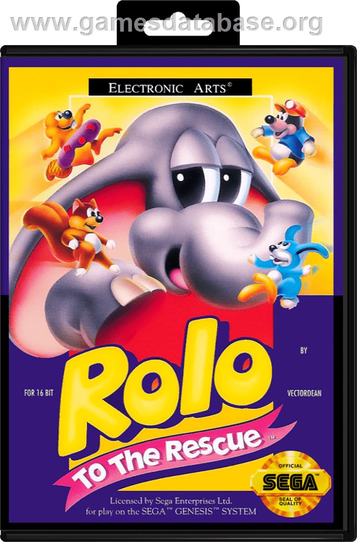 Rolo to the Rescue - Sega Genesis - Artwork - Box