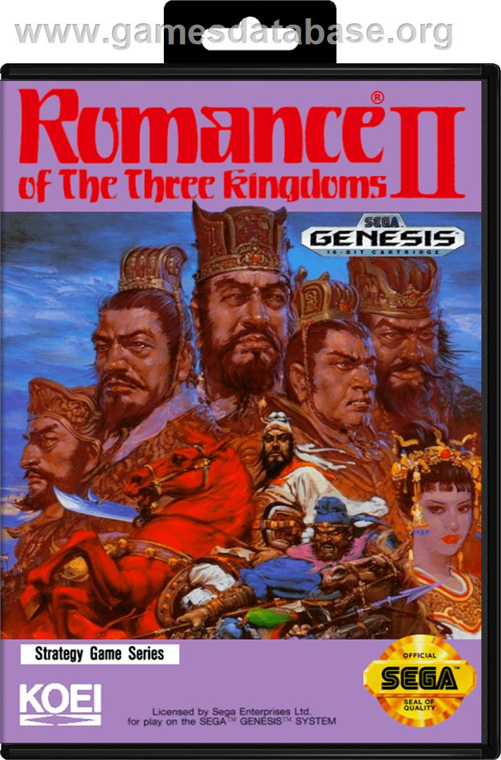 Romance of the Three Kingdoms 2 - Sega Genesis - Artwork - Box