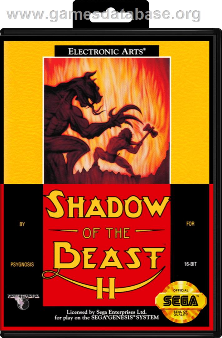 Shadow of the Beast 2 - Sega Genesis - Artwork - Box