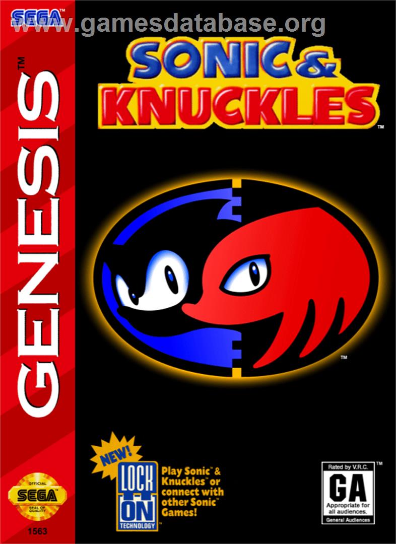 Sonic and Knuckles - Sega Genesis - Artwork - Box