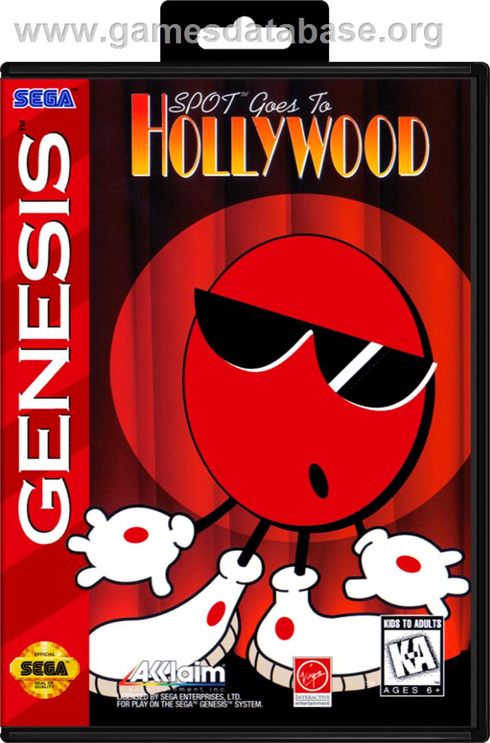 Spot Goes to Hollywood - Sega Genesis - Artwork - Box