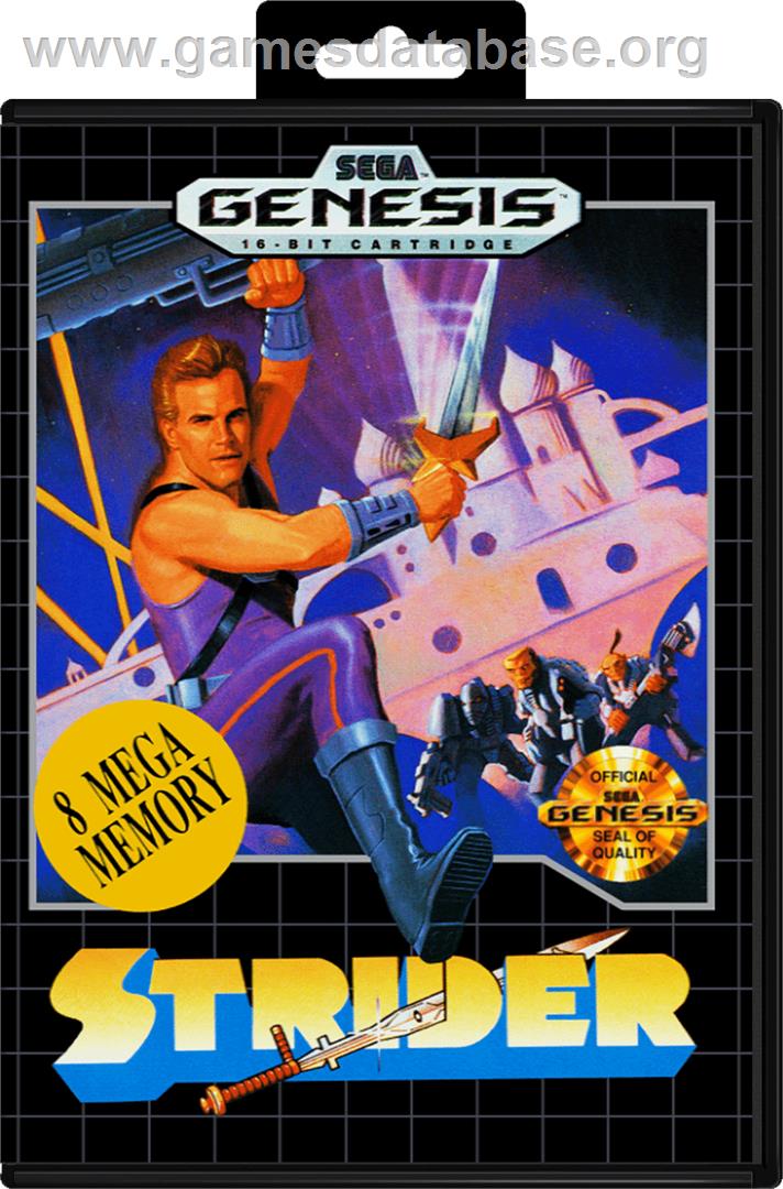 Strider - Sega Genesis - Artwork - Box