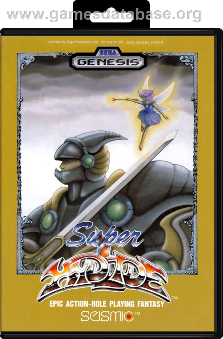 Super Hydlide - Sega Genesis - Artwork - Box