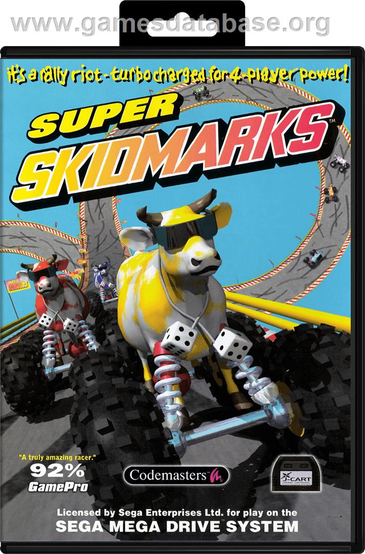 Super Skidmarks - Sega Genesis - Artwork - Box