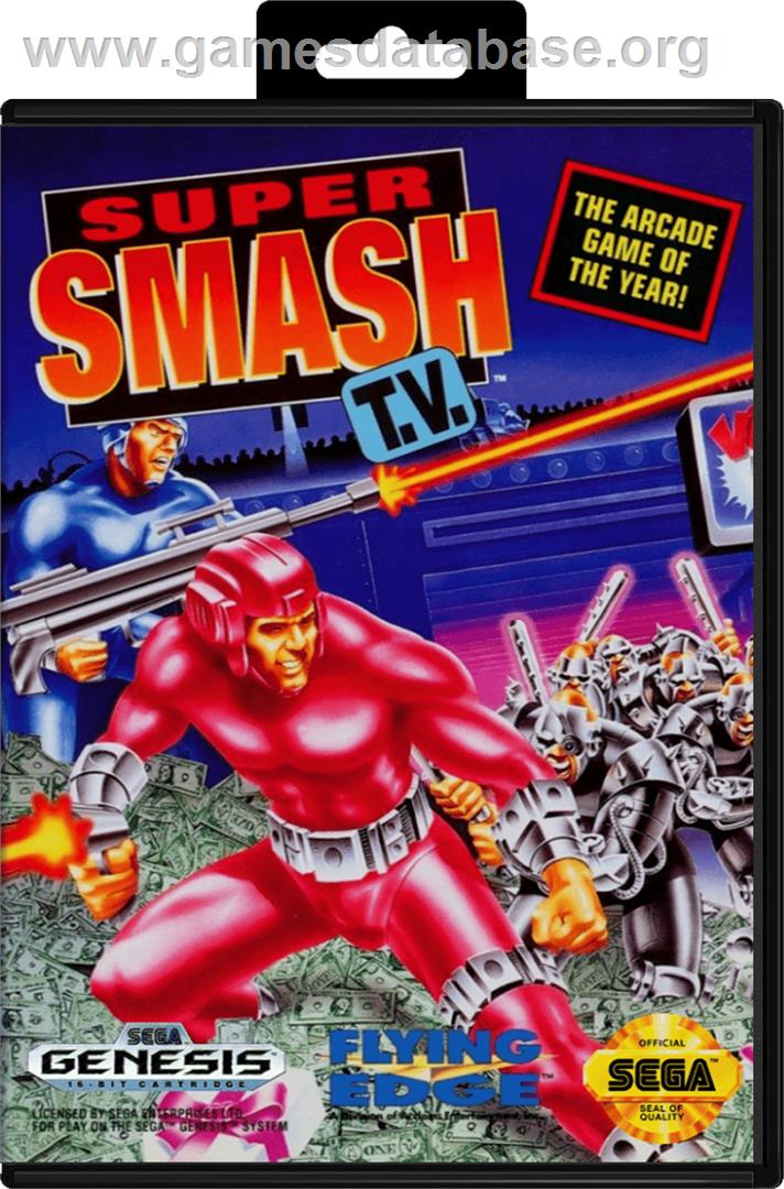 Super Smash T.V. - Sega Genesis - Artwork - Box