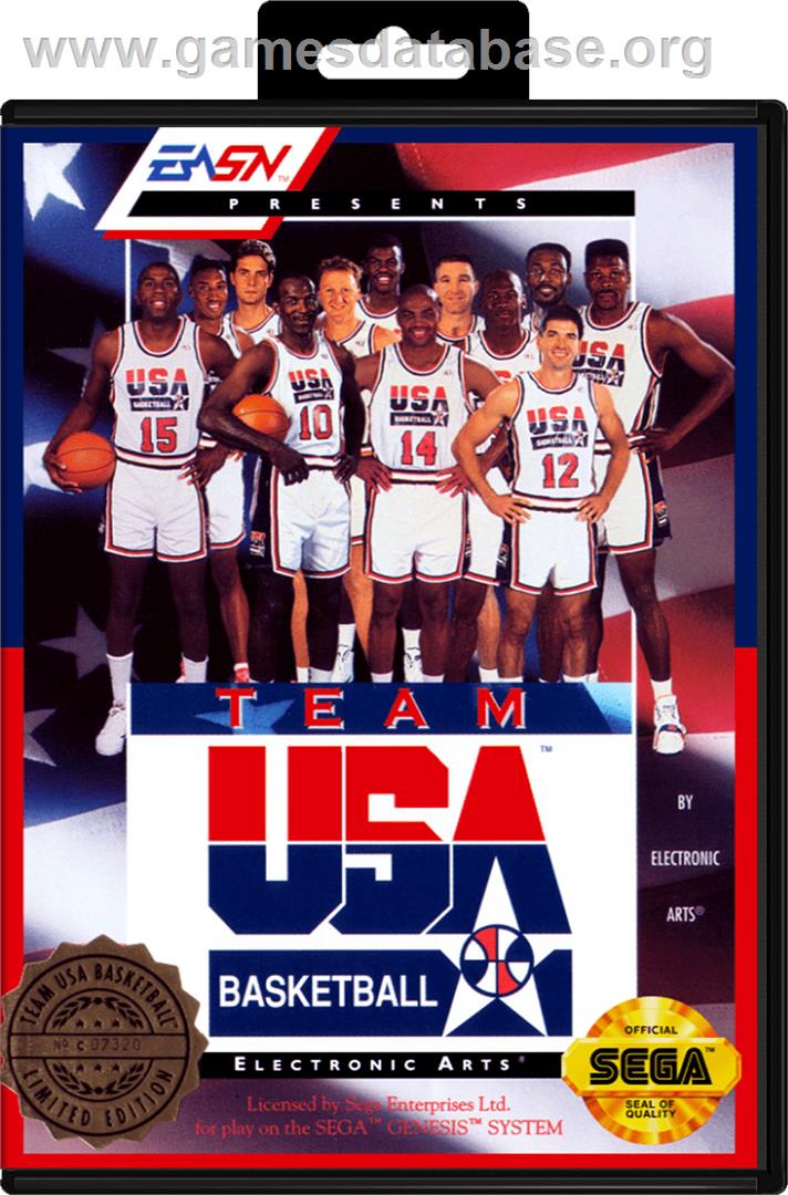 Team USA Basketball - Sega Genesis - Artwork - Box