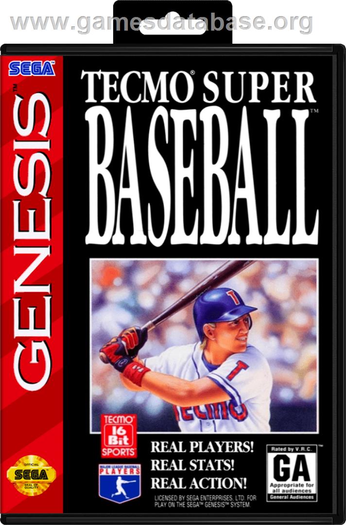 Tecmo Super Baseball - Sega Genesis - Artwork - Box