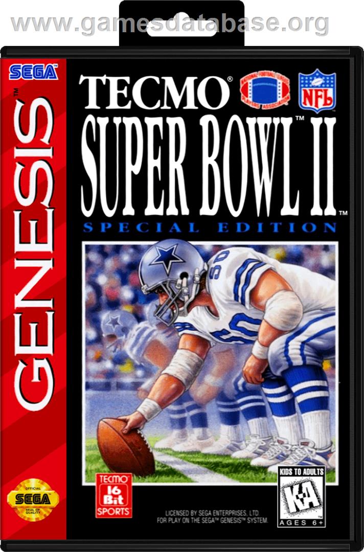 Tecmo Super Bowl II: Special Edition - Sega Genesis - Artwork - Box