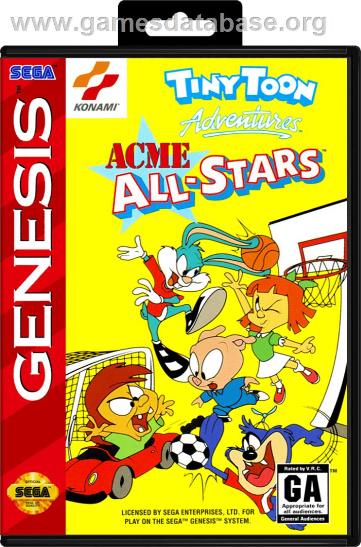 Tiny Toon Adventures: Acme All-Stars - Sega Genesis - Artwork - Box