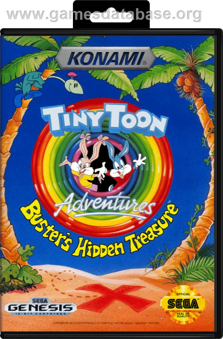 Tiny Toon Adventures: Buster's Hidden Treasure - Sega Genesis - Artwork - Box