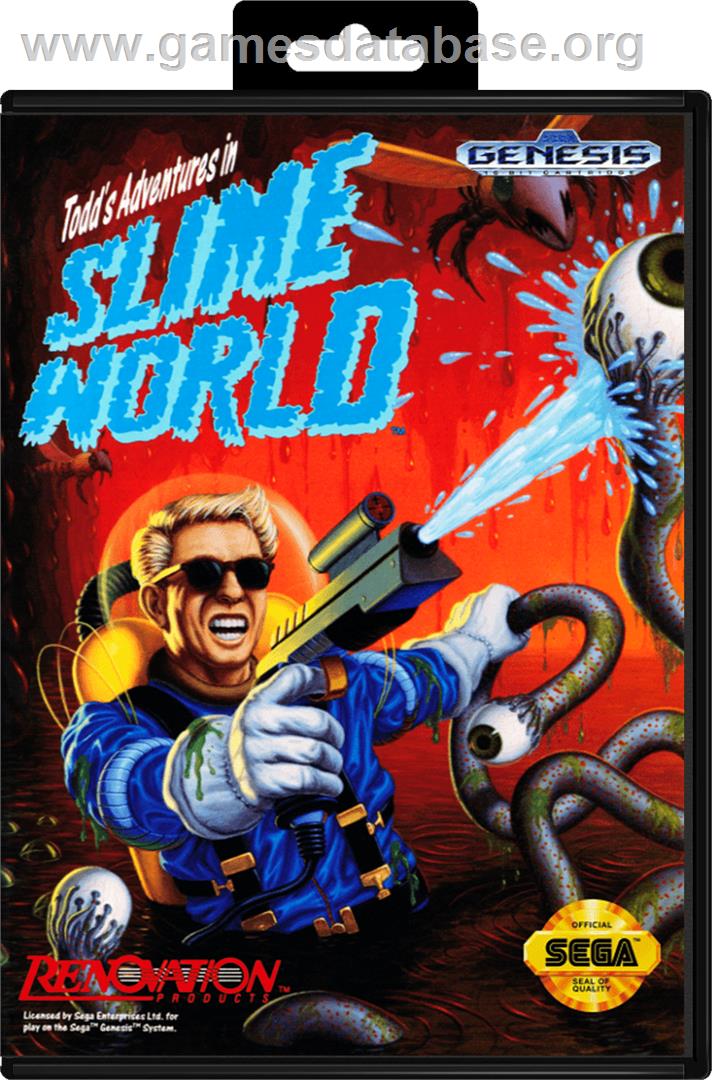Todd's Adventures in Slime World - Sega Genesis - Artwork - Box