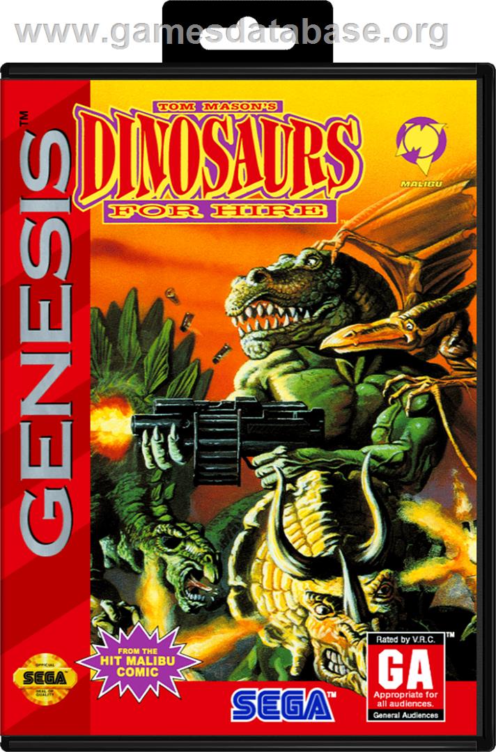 Tom Mason's Dinosaurs for Hire - Sega Genesis - Artwork - Box