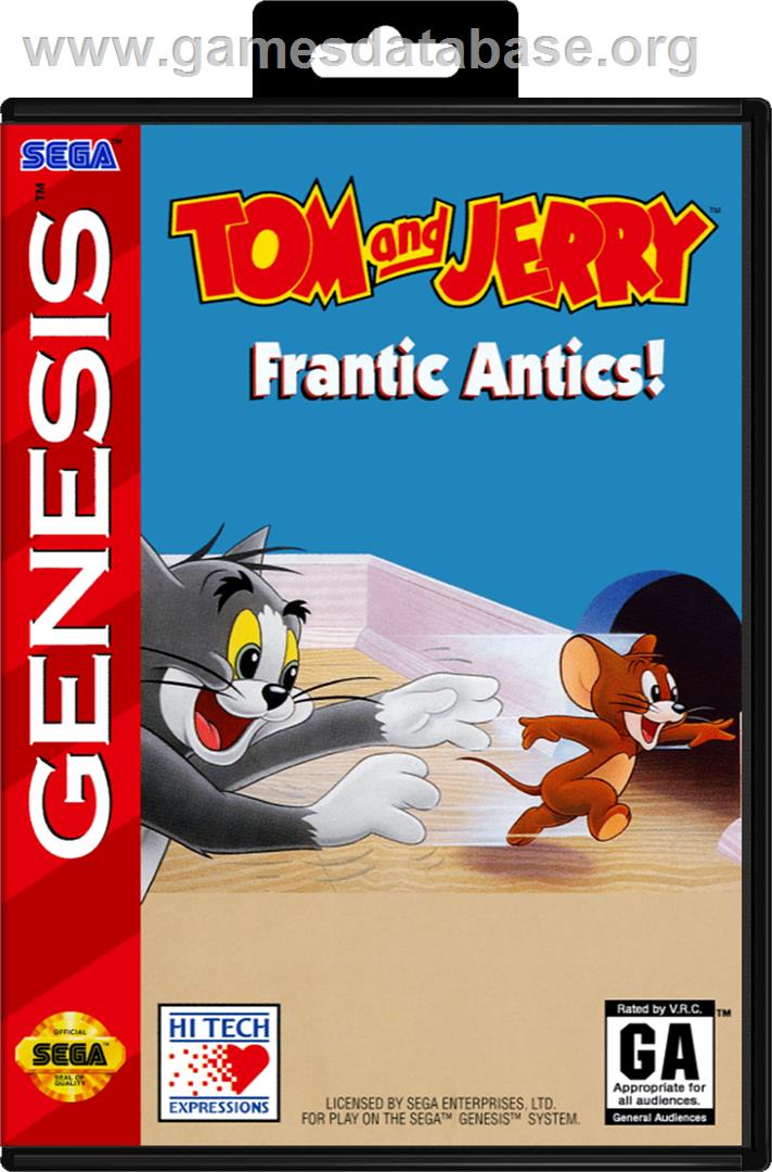 Tom and Jerry - Frantic Antics - Sega Genesis - Artwork - Box