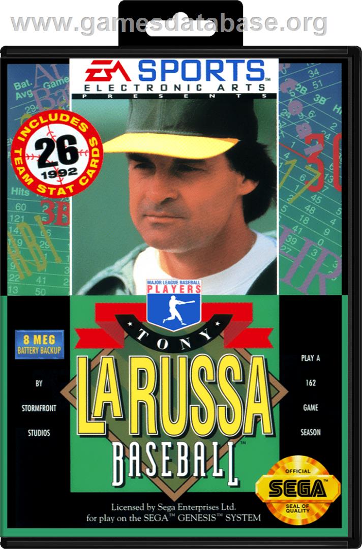 Tony La Russa Baseball - Sega Genesis - Artwork - Box