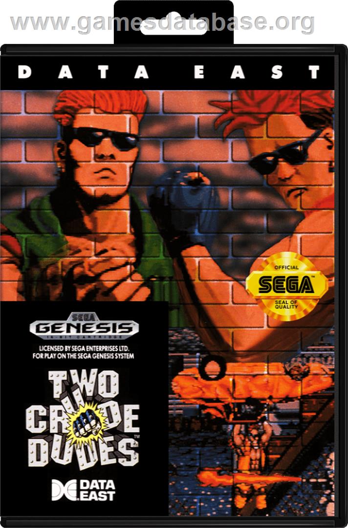 Two Crude Dudes - Sega Genesis - Artwork - Box
