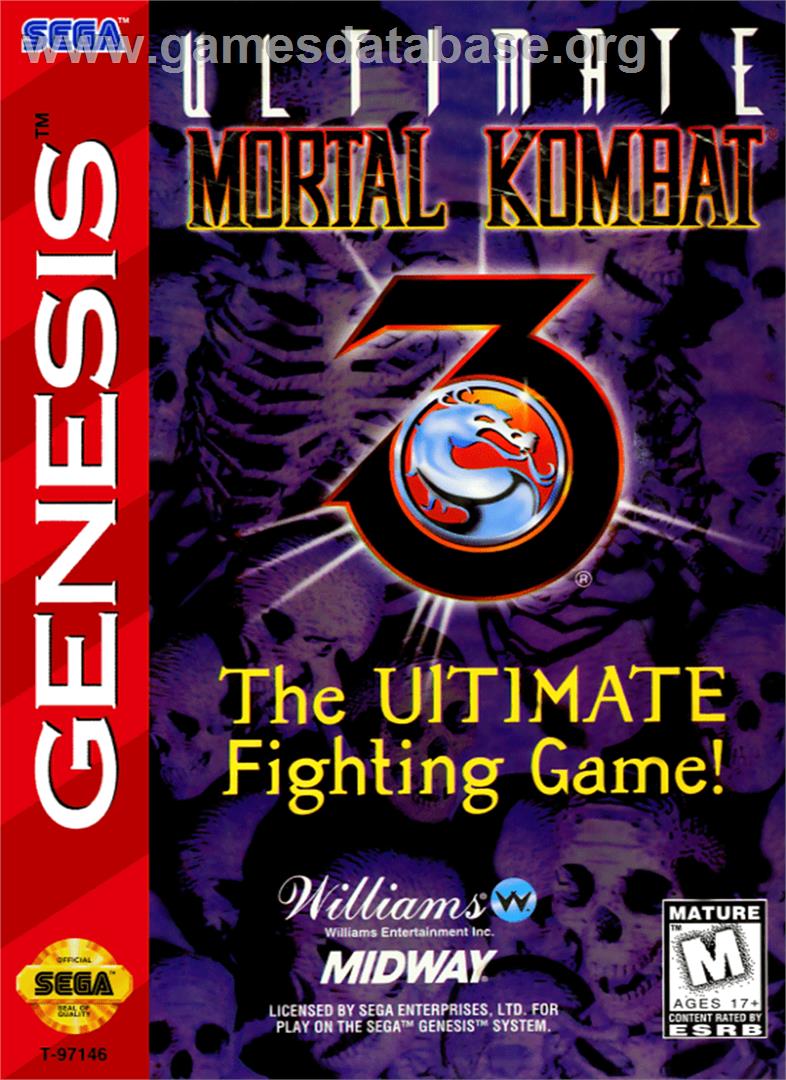 Ultimate Mortal Kombat 3 - Sega Genesis - Artwork - Box