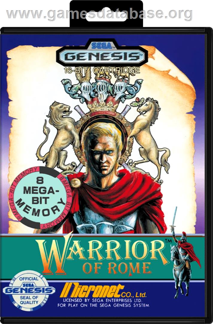 Warrior of Rome - Sega Genesis - Artwork - Box