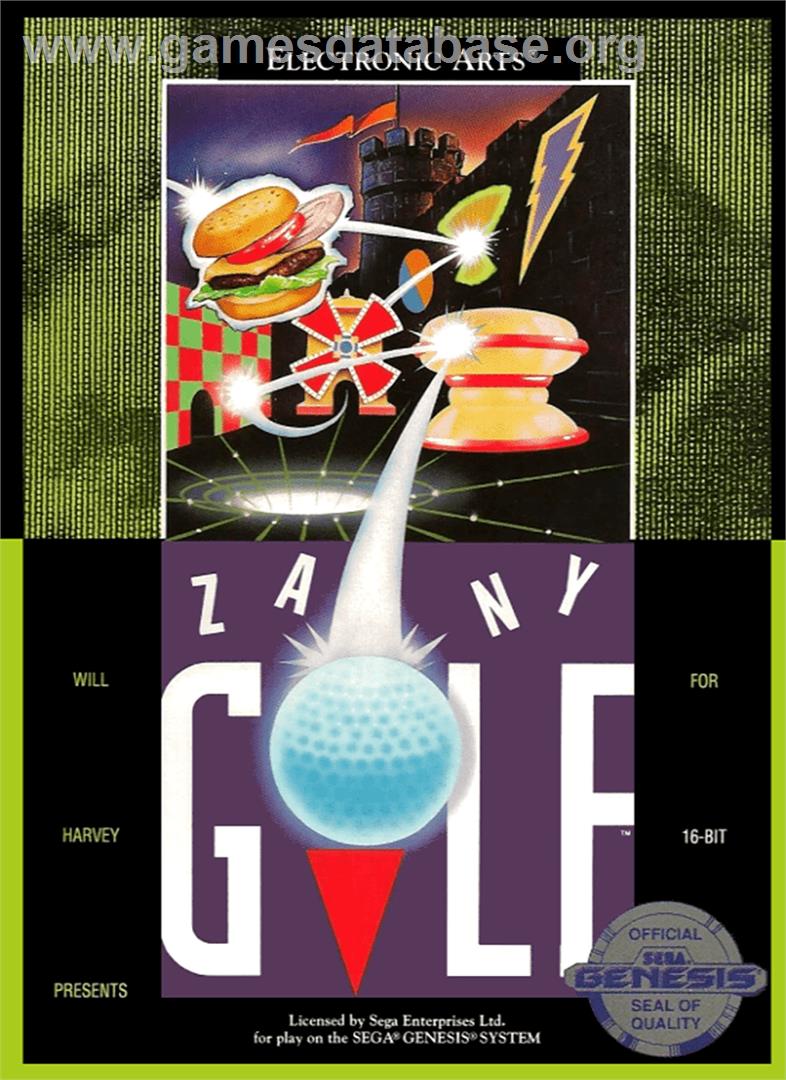 Will Harvey's Zany Golf - Sega Genesis - Artwork - Box