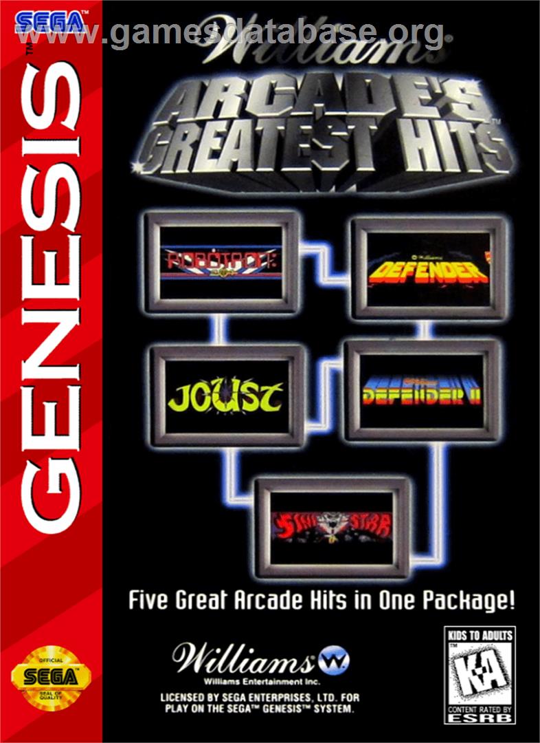 Williams Arcade's Greatest Hits - Sega Genesis - Artwork - Box