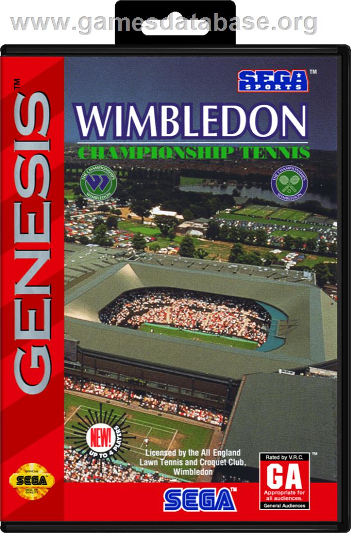 Wimbledon Championship Tennis - Sega Genesis - Artwork - Box