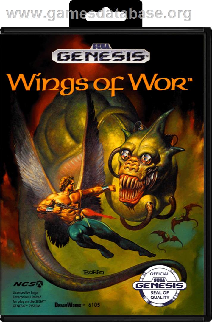Wings of Wor - Sega Genesis - Artwork - Box