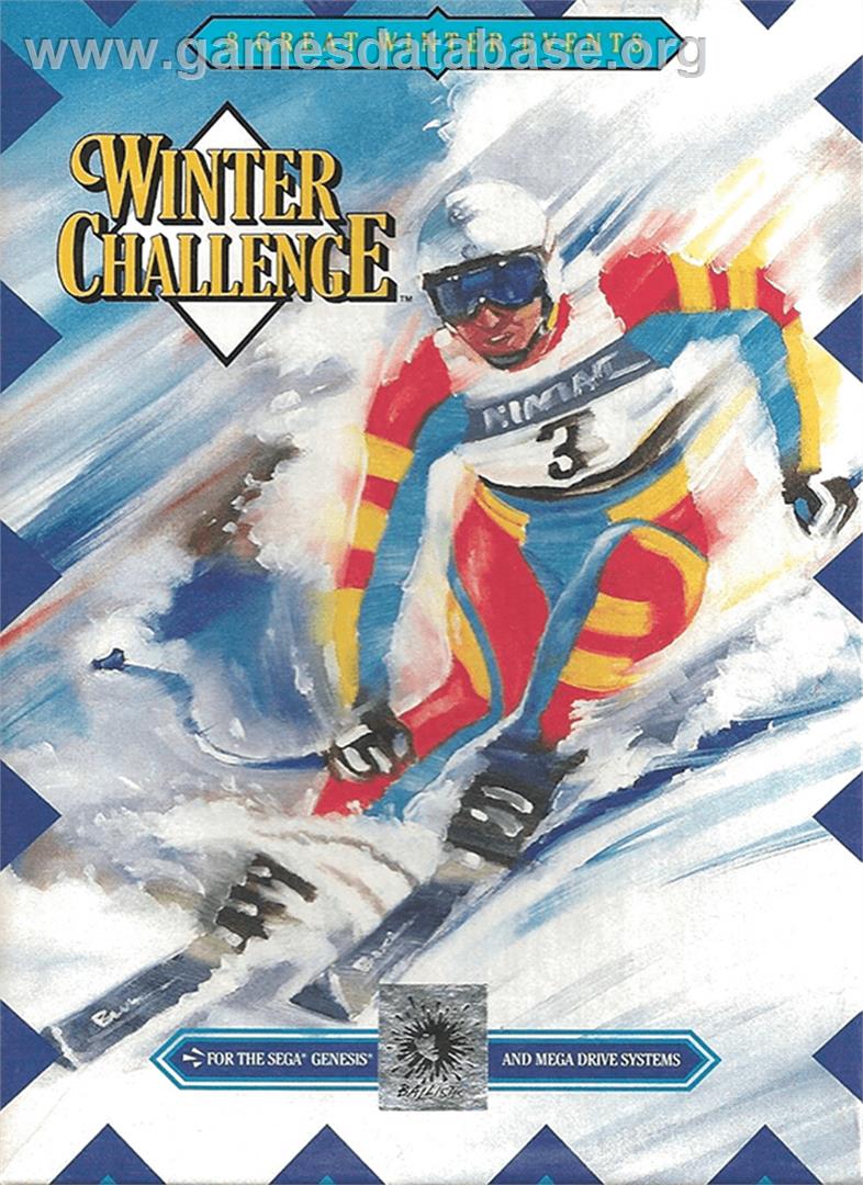 Winter Challenge - Sega Genesis - Artwork - Box