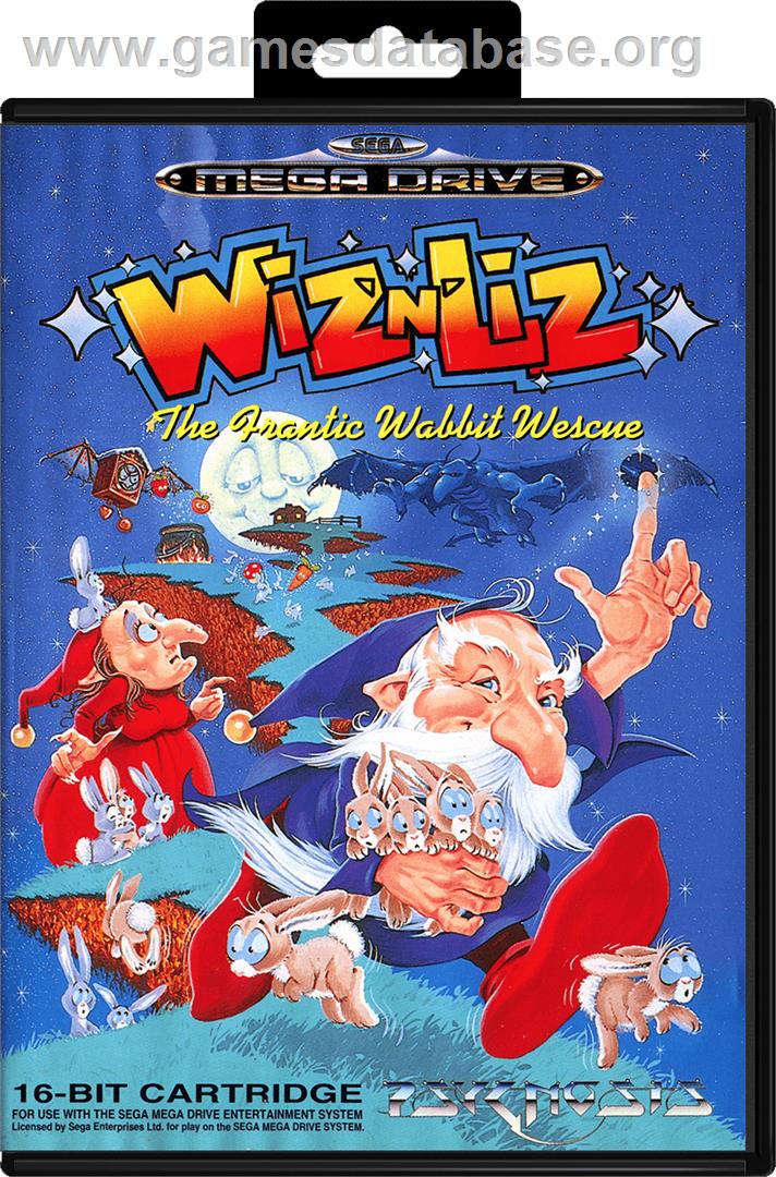 Wiz 'n' Liz: The Frantic Wabbit Wescue - Sega Genesis - Artwork - Box