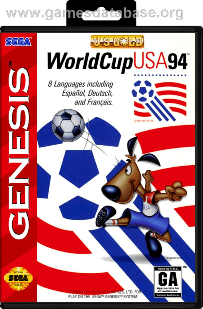 World Cup USA '94 - Sega Genesis - Artwork - Box
